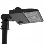 200W LED Parking Lot/Shoebox Area Light w/ Photocell - 28,000 Lumens - 750W Metal Halide Equivalent - 5700K/5000K/4000K/3500K - Knuckle Slipfitter Mount