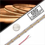 5m White High Density LED Strip Light/Tape Light - 24V - IP20 - 689 lm/ft