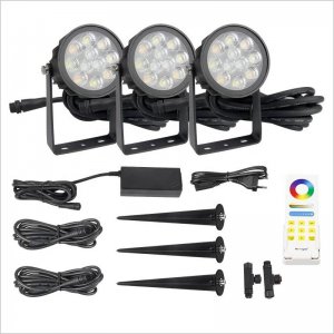 6W WiFi Smart LED Garden Light - RGB+CCT Garden Light With Power Cable Kit - DC24V