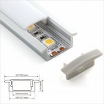 A001 Series 17x18mm LED Strip Channel - LED Aluminum Profile