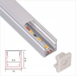 C078 Series 10*10.6mm LED Strip Channel - Recessed Slim Aluminum LED Profile housing for LED Strip