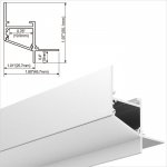 A118 Series 46x50mm LED Strip Channel - Aluminum profiles/channel/extrusion for kitchen cabinet wardrobe