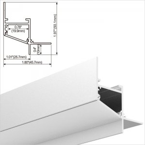 A118 Series 46x50mm LED Strip Channel - Aluminum profiles/channel/extrusion for kitchen cabinet wardrobe