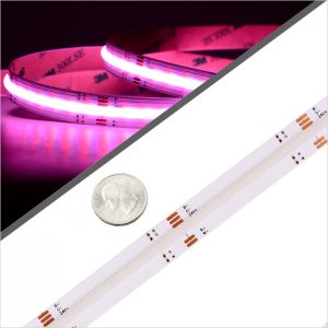 5m RGB+W COB LED Strip Light - Color-Changing COB Series LED Tape Light - 24V - IP20