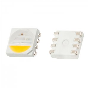 5050 SMD LED - RGB/Cool White Surface Mount LED w/ 120 Degree Viewing Angle - 10 Pack