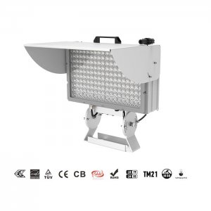 500W LED Stadium Light ENEC ERP TUV CB | Gray Lightweight Anti Glare Outdoor Sports Flood Light