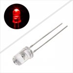 5mm Red LED - 645nm - T1 3/4 Through Hole LED w/ 15 Degree Viewing Angle