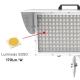 Alpha 1200W High Power Square LED Stadium Light - Low-Glare 176-305V Outdoor Waterproof Sports Arena Flood Light