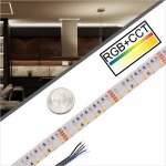 RGBW LED Strip Lights - Dual Row 24V LED Tape Light w/ White and Multicolor LEDs - 442 Lumens/ft.