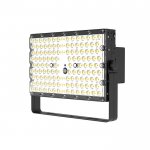 300W LED High Mast Flood Light - 20 40 60 degree Black Square High Efficiency Bracket Pole Flood light