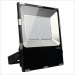 100W WiFi Smart LED Flood Light - RGB+CCT Flood Light - Smartphone Compatible - RF Remote Optional