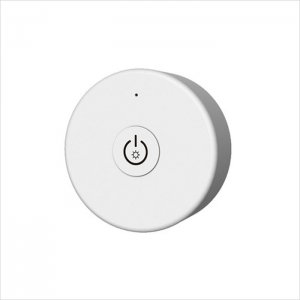 Mini RF Single Color Push Button LED Dimmer Switch w/ Magnetic Base for EZ Dimmer Controller