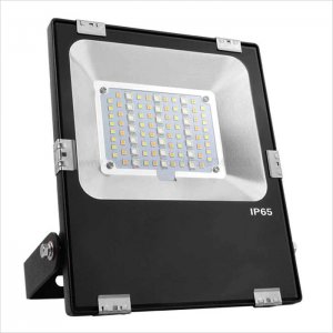 30W WiFi Smart LED Flood Light - RGB+CCT Flood Light - Smartphone Compatible - RF Remote Optional